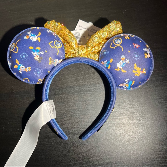 NWT Walt Disney World 50th Anniversary Minnie Mouse Headband by Loungefly - Picture 3 of 6